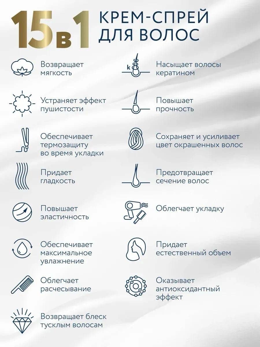 Несмываемый крем-спрей "15 в 1" 3