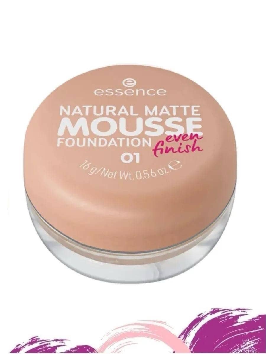 Тональная основа мусс Natural Matte Mousse Foundation, 01 1