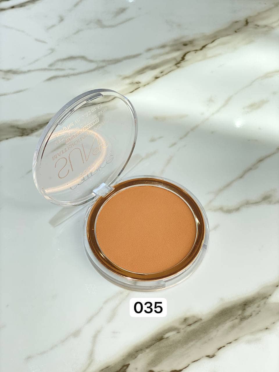 Пудра компактная Sun Glow Matt Bronzing Powder с эффектом загара матирующая, 035 Universal Bronze 4