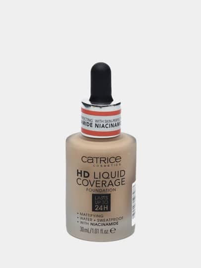 Тональная основа HD Liquid Coverage Foundation, 010 Light Beige светло-бежевый 1