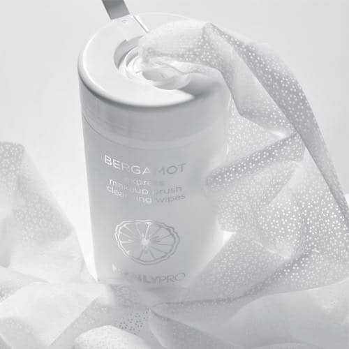 Салфетки Manlypro для очищения макияжных кистей Bergamot Express makeup brush cleansing wipes100 шт 2