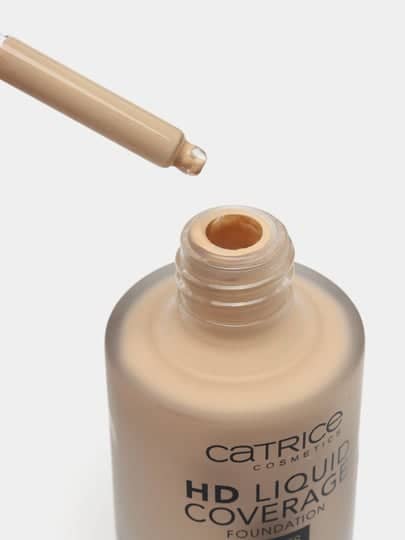 Тональная основа HD Liquid Coverage Foundation, 010 Light Beige светло-бежевый 3