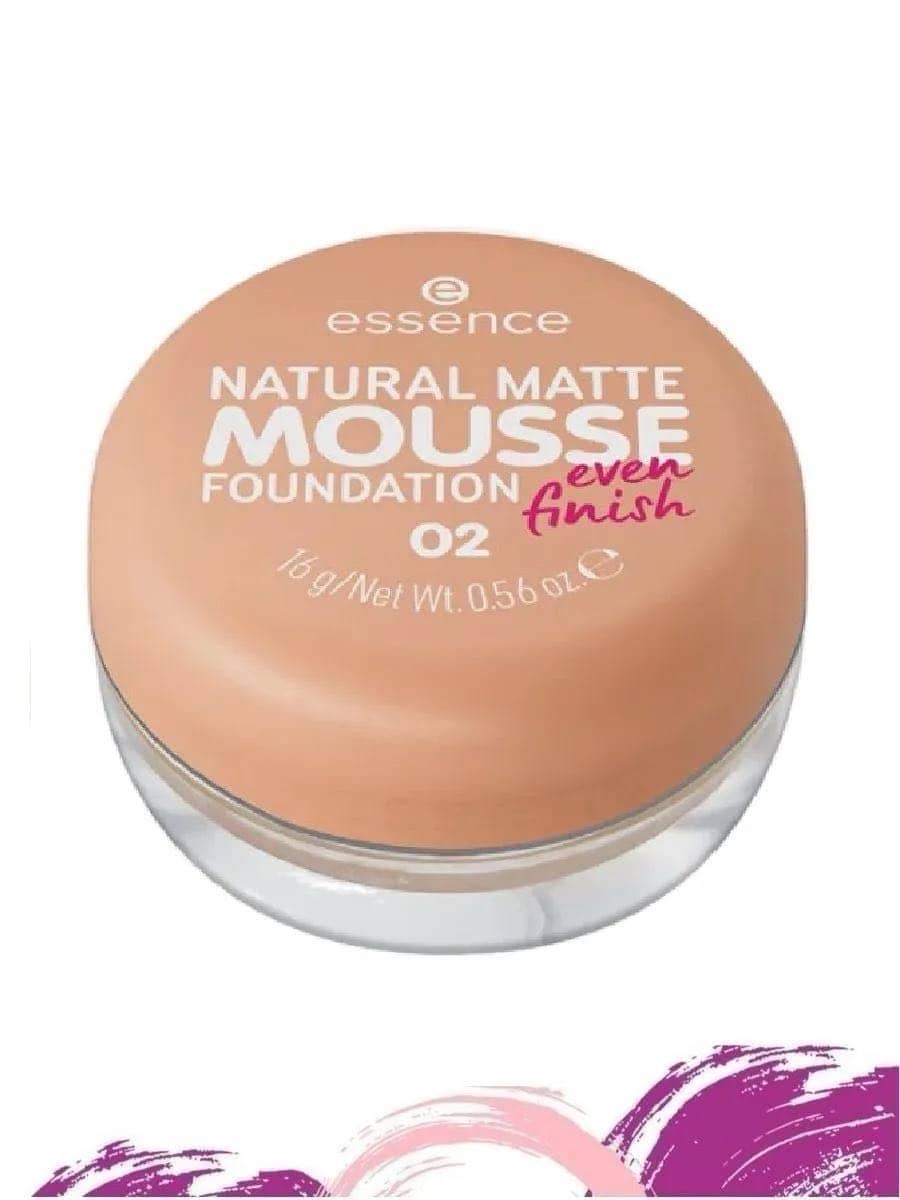 Тональная основа мусс Natural Matte Mousse Foundation, 02 1