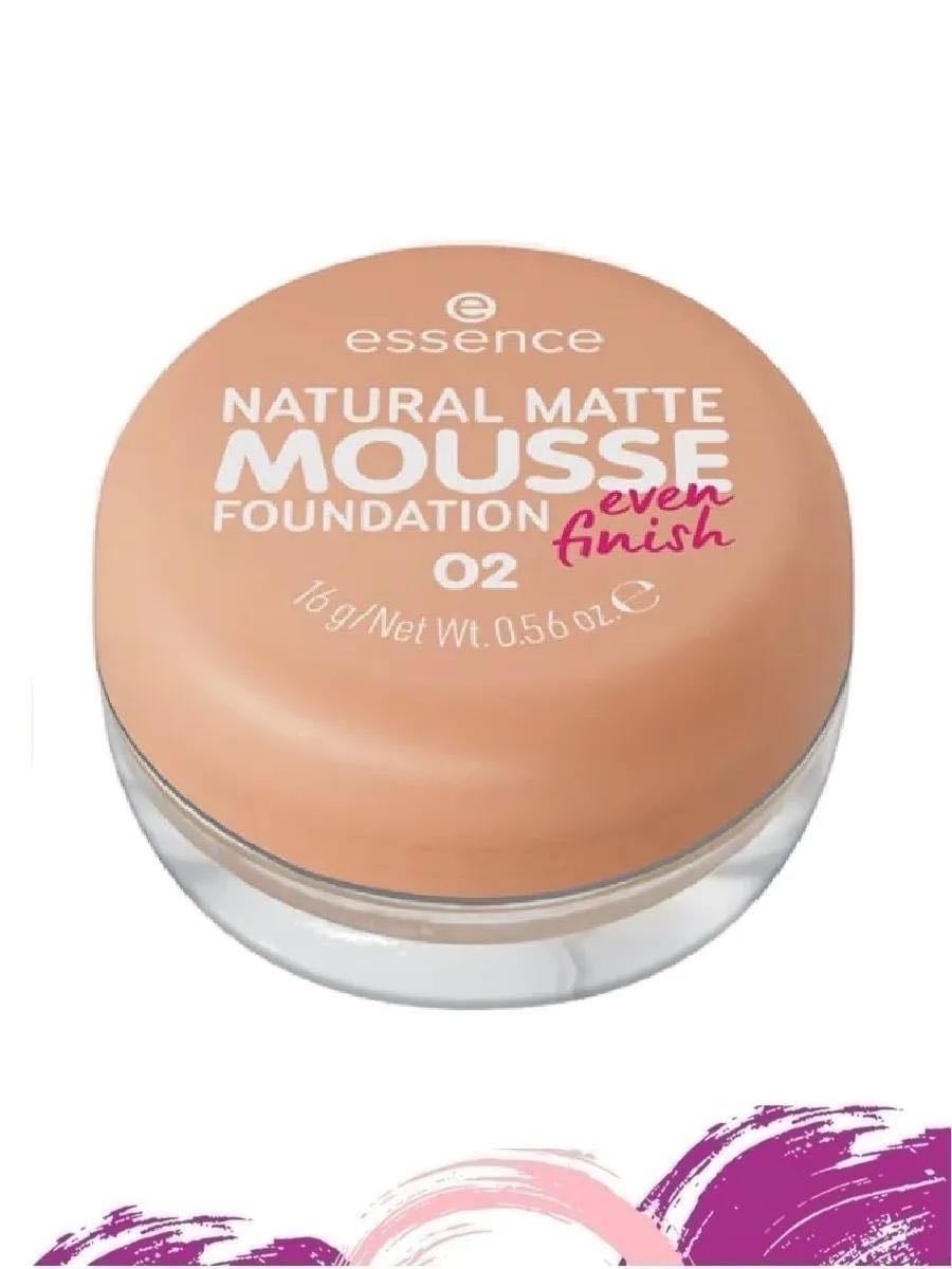 Тональная основа мусс Natural Matte Mousse Foundation, 02